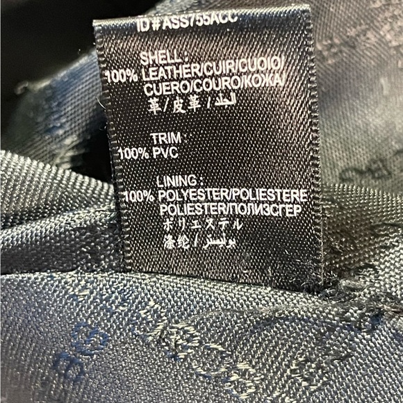 vintage BCBGMAXAZRIA  leather large hobo bag with zipper chain - Picture 10 of 16